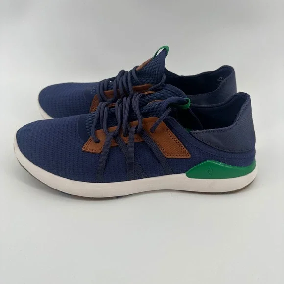 OluKai Mio Li Shoes Men's Size 9M Navy Blue Mesh Sneakers Athletic Lightweight - Picture 3 of 9